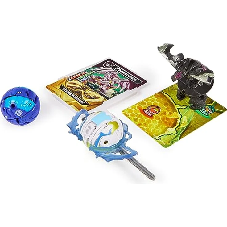 Bakugan 3.0 Starter Pack mit 3 Bällen, individuell zusammenstellbare Actionfiguren mit Charakterkarte zum Sammeln, unterschiedliche Varianten, für Kinder ab 6 Jahren – Bild 3