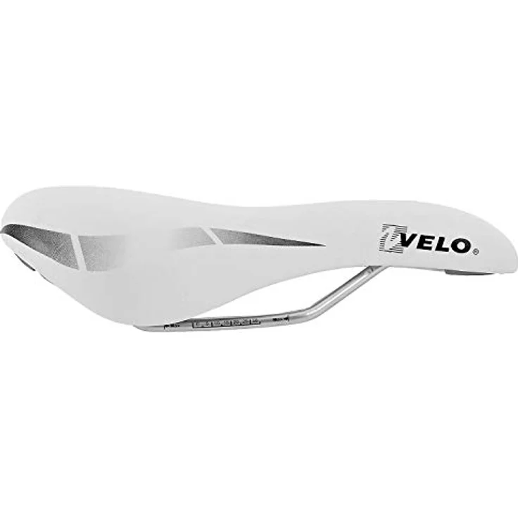 Velo Wide:Channel Touringsattel, Fahrradsattel, O-Zone Full Cut, Wide Channel, ARC-TECH gefederter Stützpunkt, D2 Konstruktion/ Einlage, 250x168mm, weiß – Bild 2