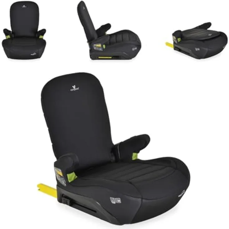 Cangaroo Galaxy i-Size Kindersitz, Kindersitzerhöhung Gruppe 3 mit ISOFIX, klappbarer Rückenlehne für Kinder 125-150 cm