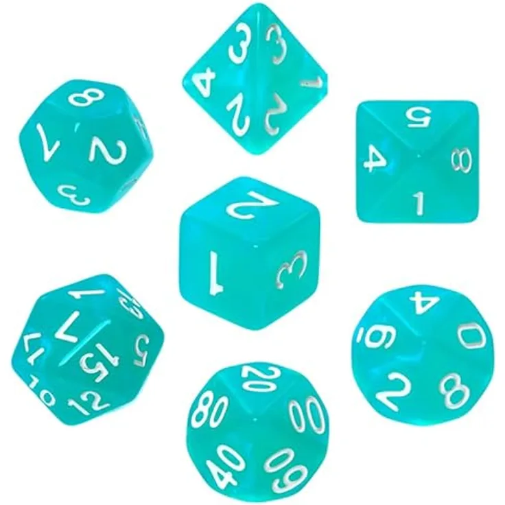 Knochen Set REBEL RPG - Mondsteine - Türkis