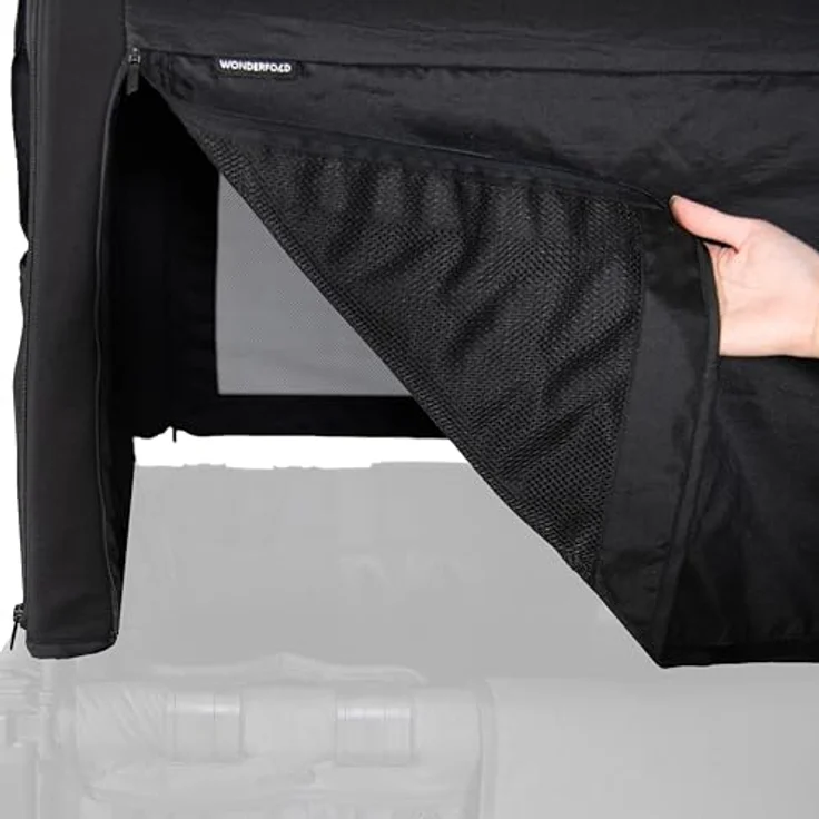 WONDERFOLD W2 Elite/Luxe Flex-Verdeck, anpassbares Dach mit abnehmbaren Seiten und UV-Schutz für Kinderwagen – Bild 5