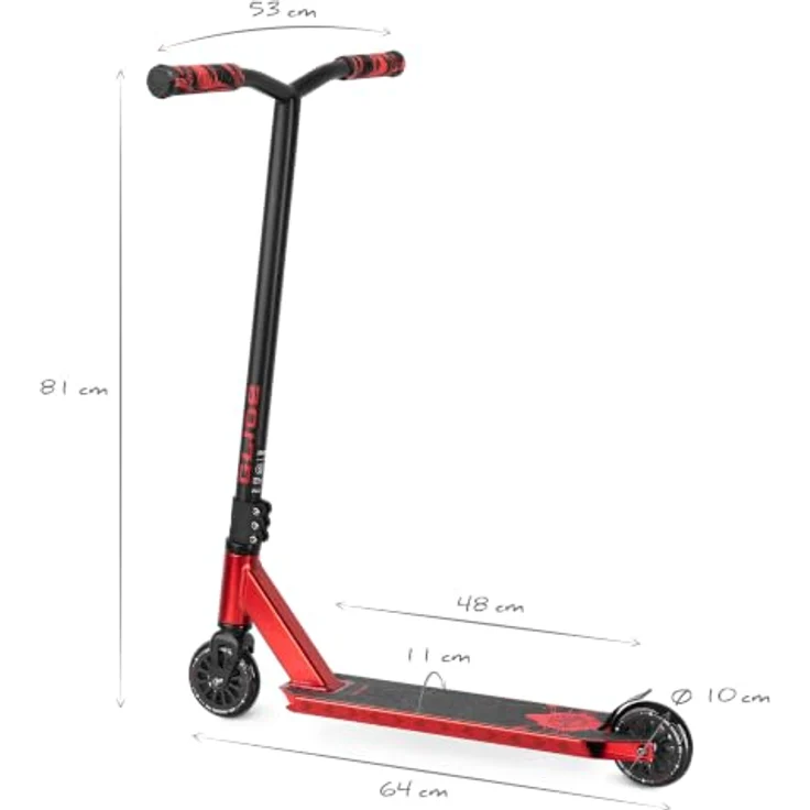 Movino Stuntscooter MOVINO GLIDE, Skatepark Scooter mit leichtem Aluminiumrahmen, 3,3 kg, ABEC-9 Lager, IHC-Kompression – Bild 6