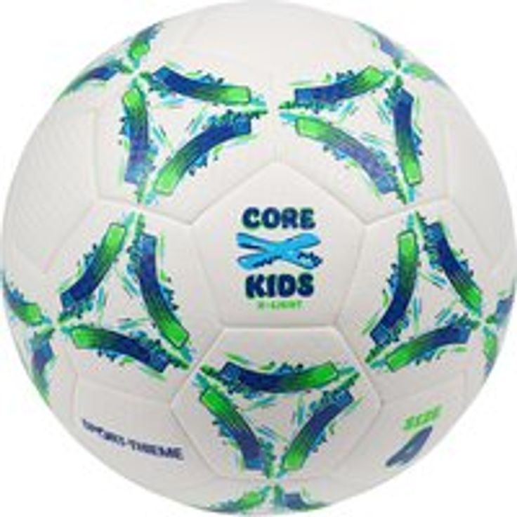 Sport-Thieme Fussball CoreX Kids X-Light, Größe 4, verklebte Golfballstruktur für idealen Grip bei jedem Wetter
