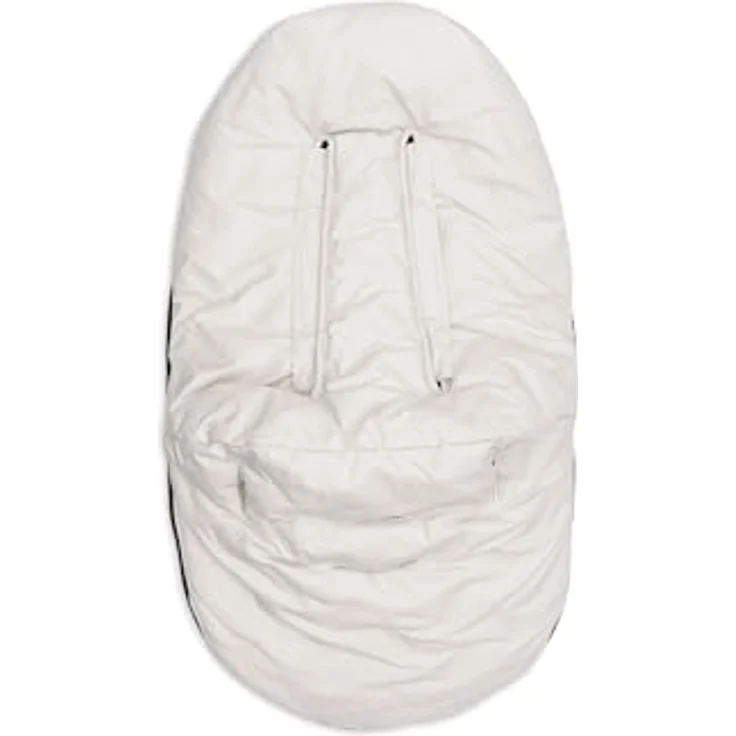 Jollein Fußsack Embossed Sand, für Babyschale und Kinderwagen, Fleecefutter, Bionic-Finish, 3-Punkt- und 5-Punkt-Gurt – Bild 3