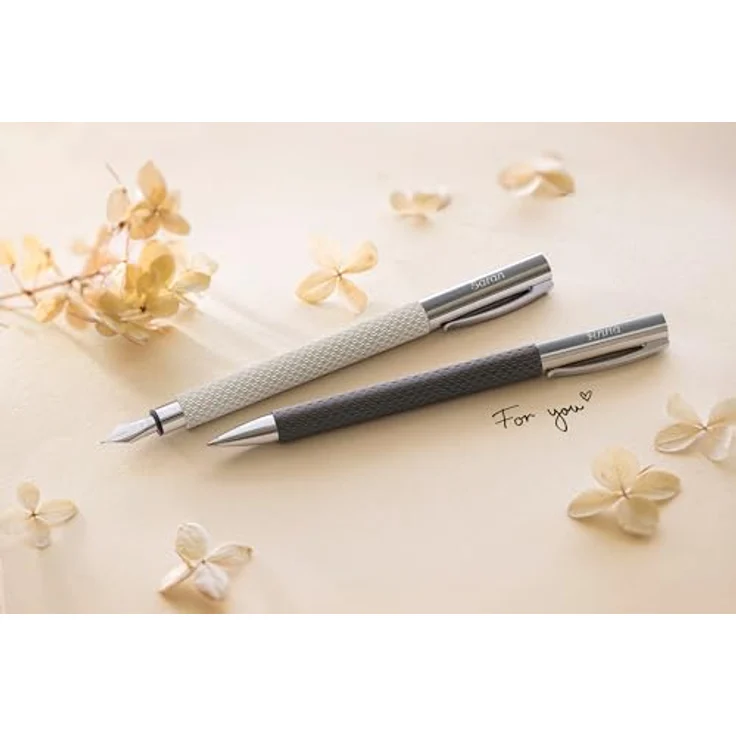 Faber-Castell Füllhalter Ambition OpArt, Edler Füller mit Schaft aus Edelharz, Feder M – Bild 6