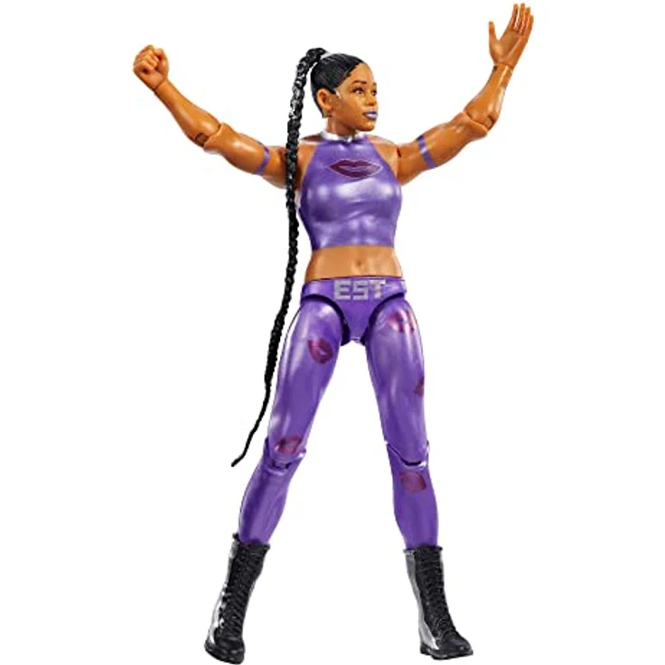 WWE HKP82 - Basic Wrestlemania Bianca Belair Actionfigur, 15cm WWE Sammlerstück mit Zubehör, Spielzeug Geschenk für Kinder und Fans ab 6 Jahren – Bild 5