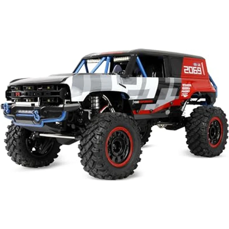 Amewi Hyper GO Ford Bronco Baja 1000, 1:12 Brushless RC Crawler mit 3500KV Motor, robustem Antriebsstrang und schaltbarer LED-Beleuchtung, RTR_ready-to-run – Bild 2