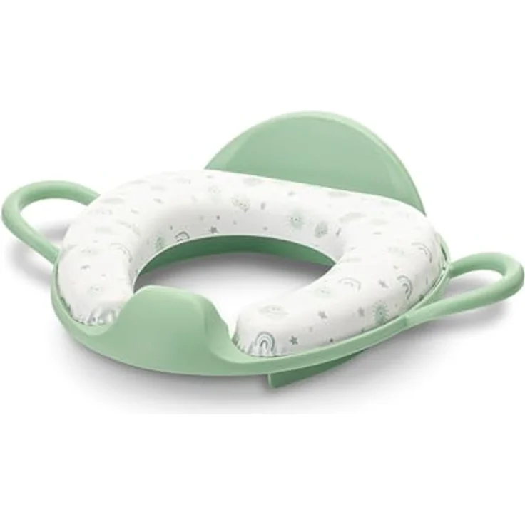 LORELLI Baby-Toilettensitz 1013070, Toilettenaufsatz mit Rückenlehne, abnehmbaren Sitzkissen und Seitengriffen, spritzwassergeschützt – Bild 2