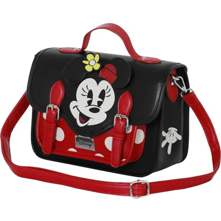 Karactermania Kindergartenrucksack MINNIE - Heady, umwandelbare Schulter- und Rucksacktasche mit Reißverschluss und Magnetverschluss, Mehrfarbig, 26x20x11 cm – Bild 1