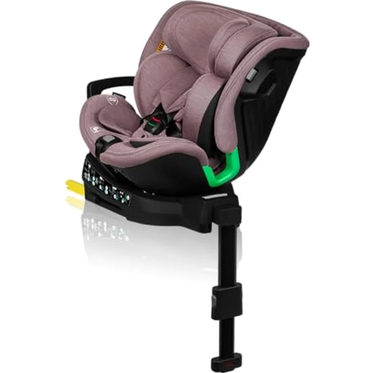 lionelo Autokindersitz HARMONY I-SIZE, ab Geburt bis 12 Jahren, 0,00 kg bis 36,00 kg, (Set), Basis 360°/ISOFIX/i-Size/Gürtelalarm/viele Annehmlichkeiten – Bild 3