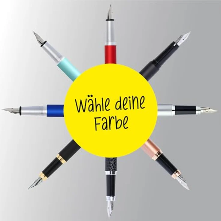 Online Pen Eleganza Füller, Patronenfüller aus Metall mit Iridium Feder, medium, in Geschenkbox – Bild 7