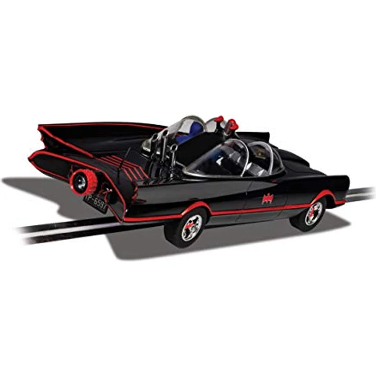 Scalextric C4175 Batman Batmobile 1966-1:32 Film und Fernsehschlitz, Schwarz & Orange - Preisvergleich – Bild 4
