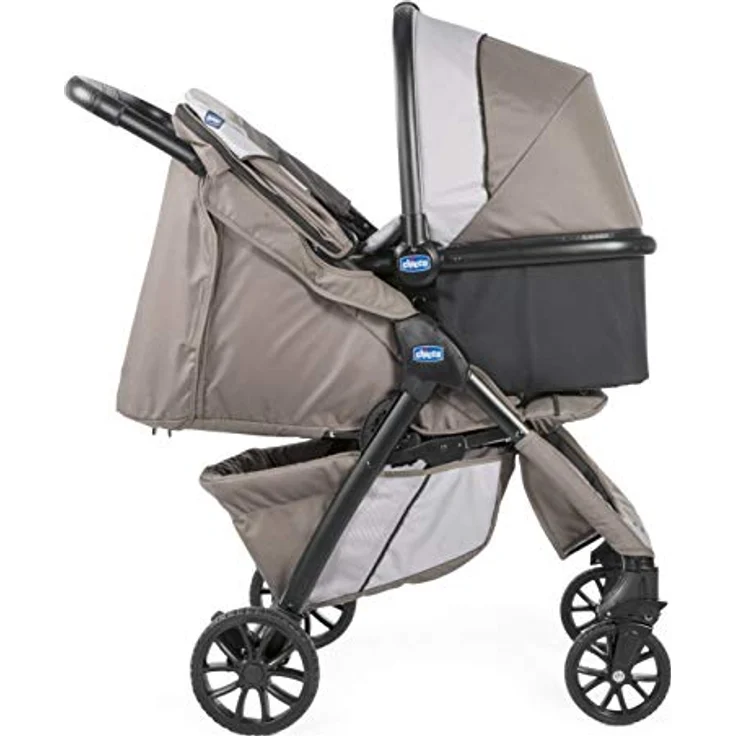 Chicco Buggy Kwik.One Kinderwagenaufsatz, moka - Halbfester Aufsatz mit vielseitiger Decke, leicht und komfortabel – Bild 2
