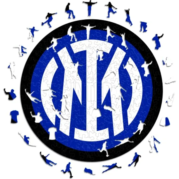 Inter Iconic Puzzles, FC Logo, Holzpuzzle aus nachhaltigem Holz, Größe M, 270 Stück