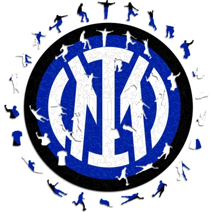 Inter Iconic Puzzles, FC Logo, Holzpuzzle aus nachhaltigem Holz, Größe M, 270 Stück – Bild 1