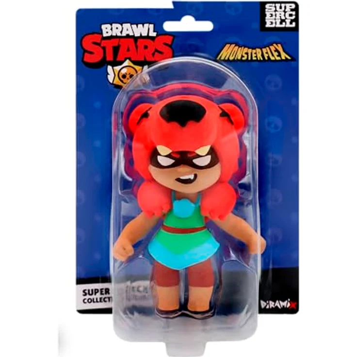 Bizak Monsterflex Brawl Stars Nita Sammelfigur, super elastisch und ausziehbar, 13 cm, für Sammler und Kinder ab 8 Jahren, 10 Figuren zum Sammeln – Bild 2