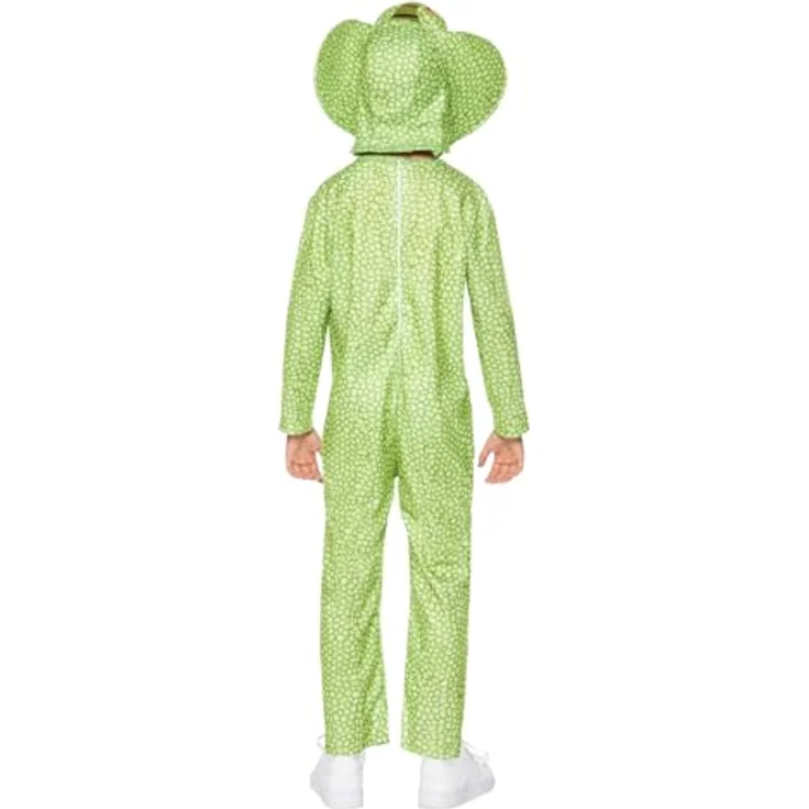 Funidelia Schlangen Kostüm für Jungen und Mädchen, Overall mit Mütze in Grün, Karneval und Halloween, Größe 7-9 Jahre – Bild 3