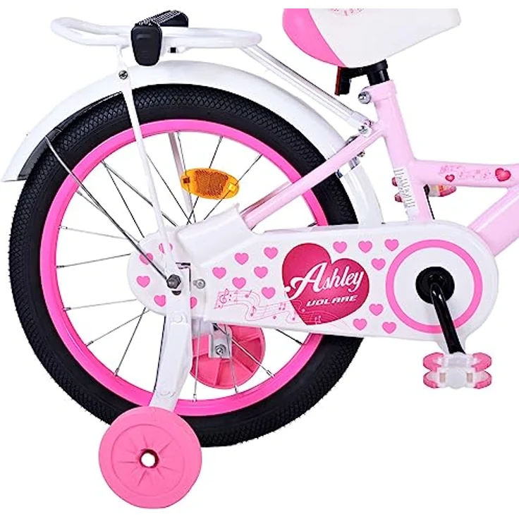Volare Kinderfahrrad Ashley 18 Zoll in Rosa, mit Handbremse und Rücktrittbremse – Bild 2
