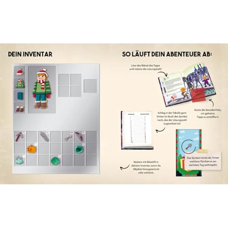 MVW Wildschütz Escape- Buch-Adventskalender für Minecrafter: Das Ei des Enderdrachen - Adventurerlebnis mit Escape-Elementen für eine spannende Weihnachtszeit – Bild 4