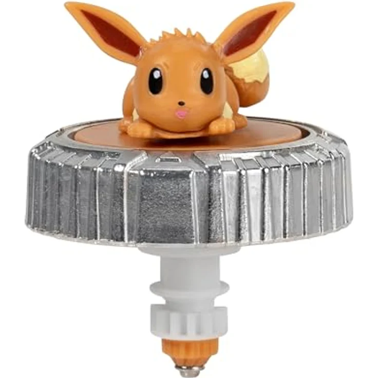 Pokémon Battle Spinner Single-Pack Evoli, Arena Set mit Pokéball Launcher, offiziell lizensiert, von Jazwares – Bild 4