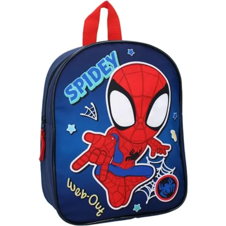 Vadobag Rucksack Spidey Web-Out! 29x22x9 cm, Kindergartenrucksack mit verstellbaren Schultergurten und praktischer Schlaufe