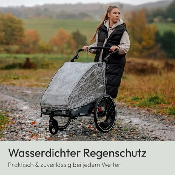 Qeridoo Kinderwagen-Regenschutzhülle QUPA 1 / Sportrex 1, Polyethylen, passend für Queridoo QUPA 1 & Sportrex 1 – Bild 3
