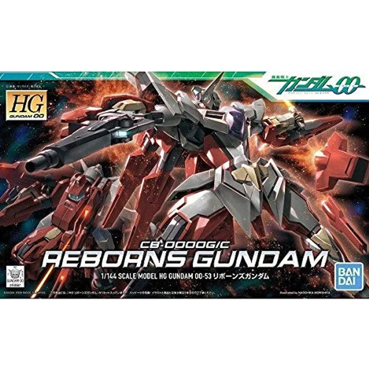 BANDAI SPIRITS Gundam – Model Kit – HG 1/144 Reborns Gundam, 13 cm, rot, flexibel gestaltbar – Bild 2