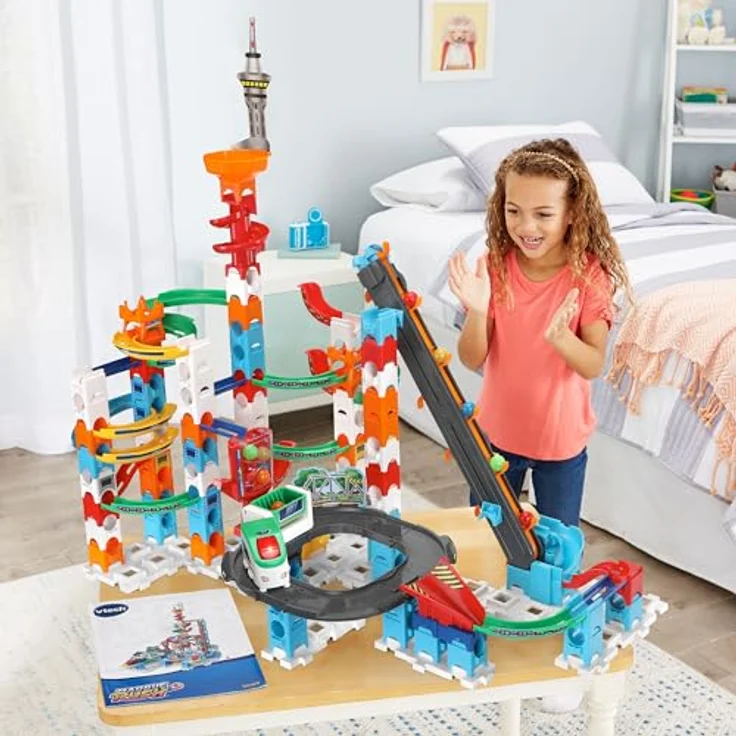 Vtech Marble Rush - Super Sky Tower Set XL300, Kugelbahn mit langlebigen hochwertigen Materialien – Bild 4