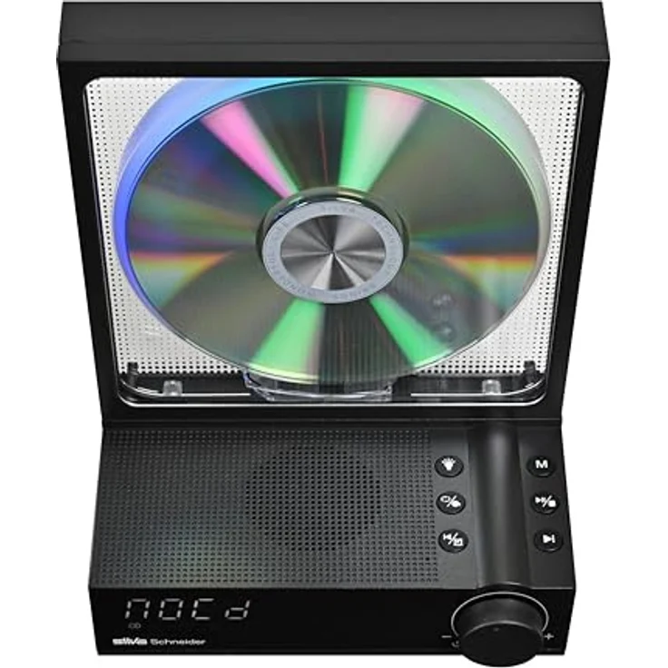 Silva Schneider CDP 99 BT, CD-Player mit Bluetooth 5.3, MP3-Funktion, 4000mAh Akku, LED-Display, tragbar, Schwarz – Bild 5