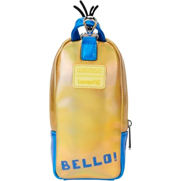 Loungefly Mini-Rucksack, Federmäppchen, Ich - Einfach Unverbesserlich, vegan Leder, silberfarbene Hardware, klares PVC - schillernd, offiziell lizenziert (10,2 cm B x 20,3 cm) – Bild 3