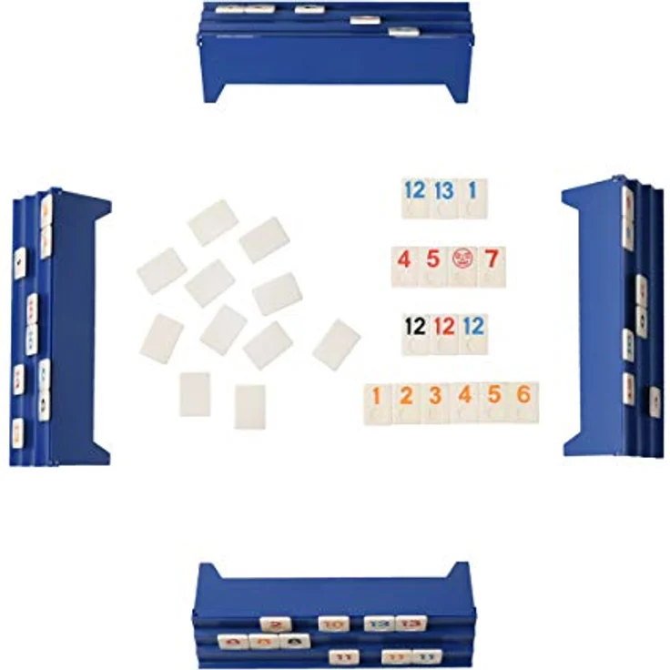 Point Games Rommé Brettspiel, Traditionelles Holz Designset mit ...