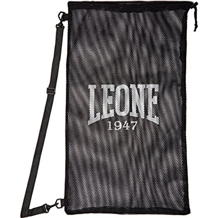 LEONE 1947, Netztasche Sporttasche, Schwarz, Taglia Unica, AC900