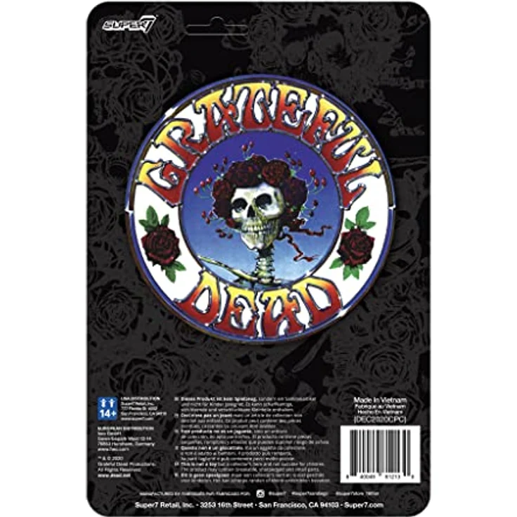 Super7 Grateful Dead Reaction Figur – Bertha, lizenziertes Sammlerstück, Höhe 8,3 cm – Bild 3