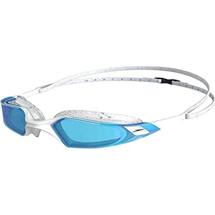 Speedo Unisex Erwachsene Aquapulse Pro Schwimmbrille, Pool/Weiß/Blau, Einheitsgröße
