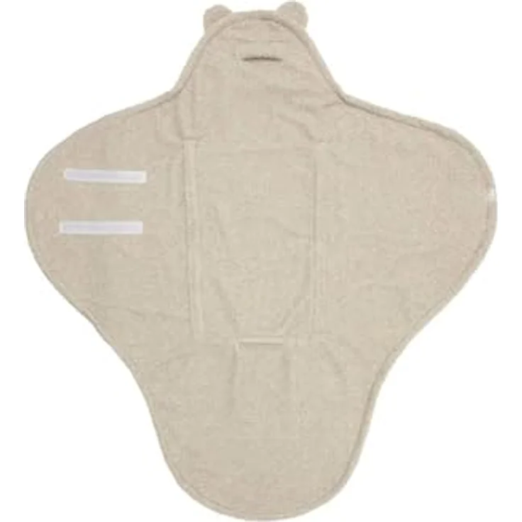 Jollein Einschlagdecke Puckdecke für Babyschale, flauschige Felloptik, 100 cm, Bär Design - Grau – Bild 2