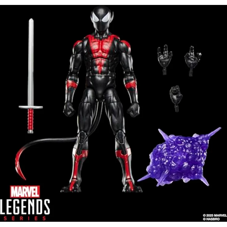 Hasbro Marvel Legends Series Uncanny Spider-Man (Nightcrawler), Retro Comics Action-Figur mit 5 Accessoires, 15 cm – Bild 2
