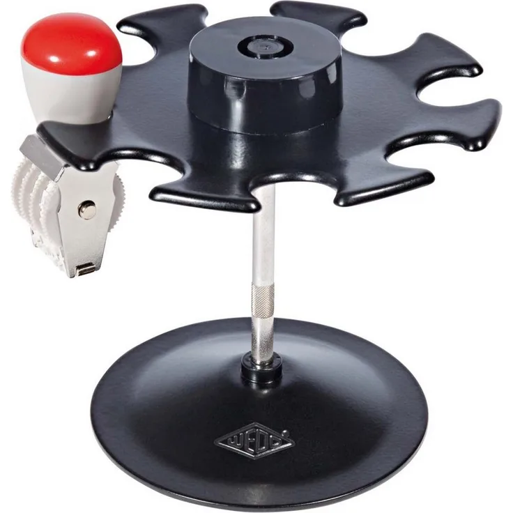 WEDO Stempel, Stempelträger rund, schwarz, Fassungsvermögen 8 Stempel