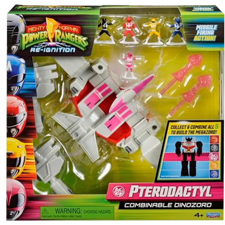 Playmates Power Rangers Combinable Dinozord Pterodactyl, 25 cm Actionfigur und Fahrzeug
