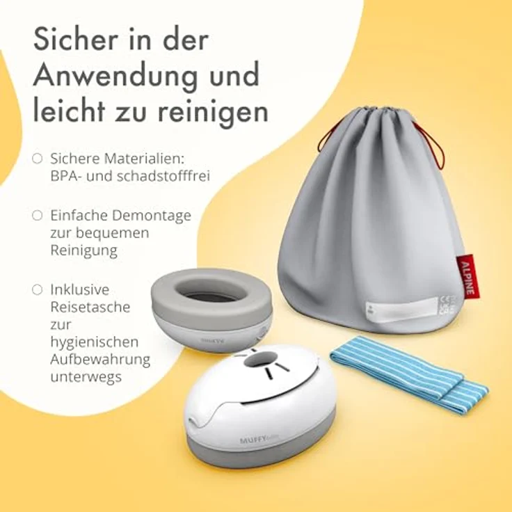 Alpine Baby Gehörschutz Muffy Blau – Bild 5