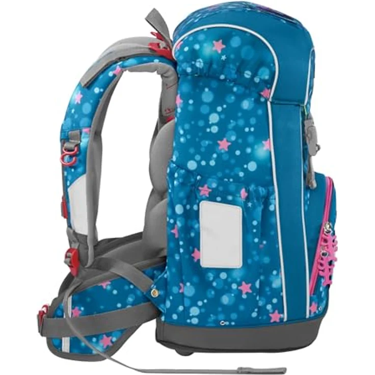Step by Step Schulranzen-Set Giant Mermaid Lola, 5-teilig, blau-pink, ergonomischer Tornister mit Reflektoren, höhenverstellbar mit Hüft- und Brustgurt, 23l – Bild 4