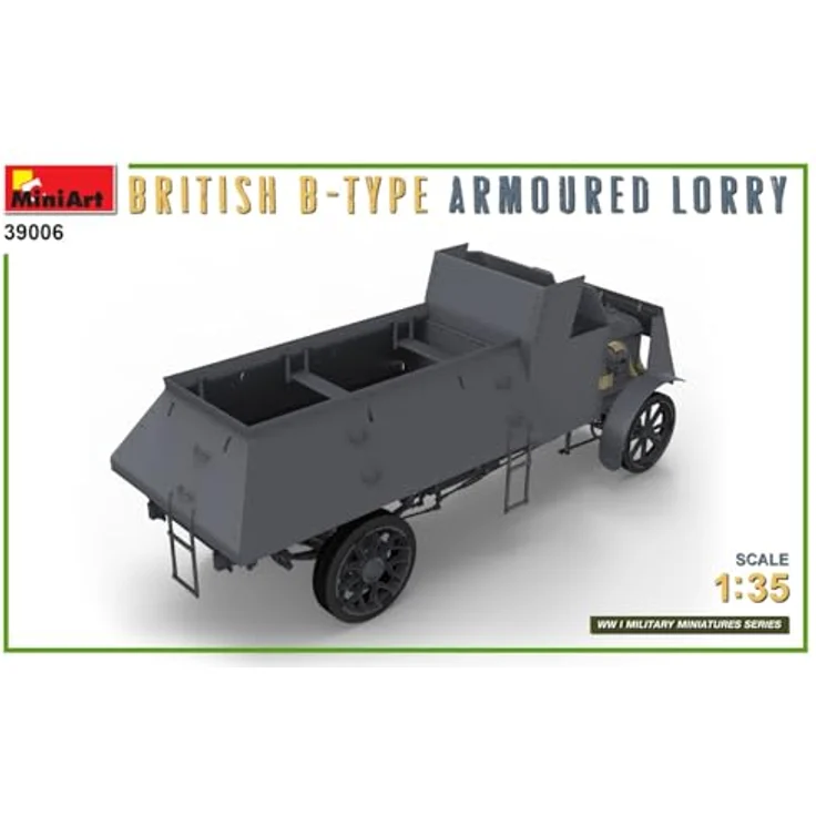 Mini art British B-Type Armoured Lorry, Modellfahrzeug im Maßstab 1:35 mit detaillierten Photoätzteilen – Bild 2