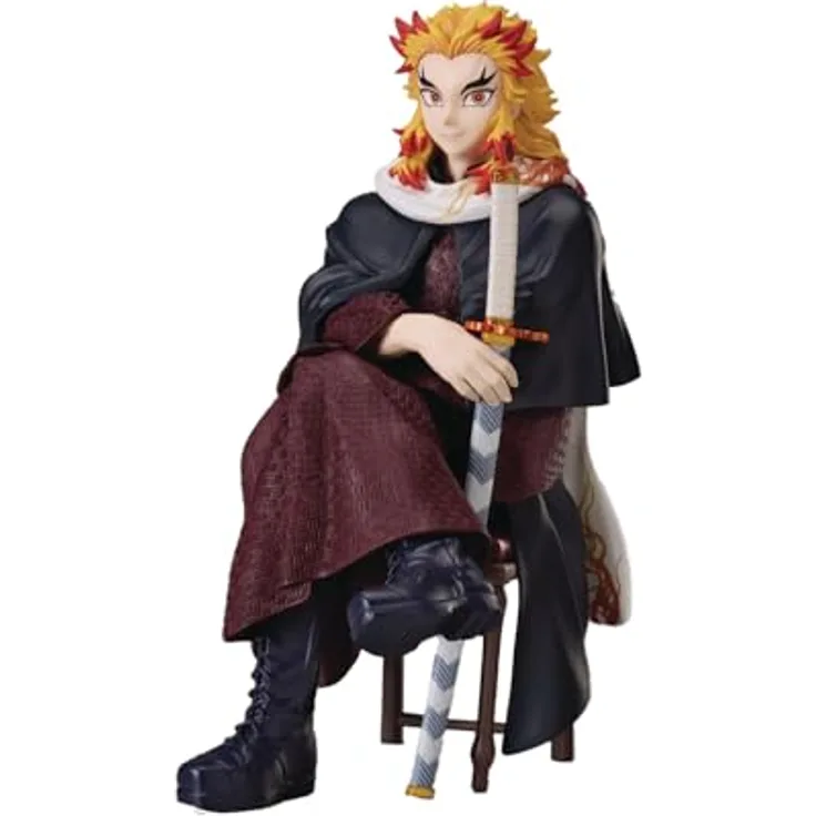 Aniplex Demon Slayer: Kimetsu no Yaiba Statue Kyojuro Rengoku, PVC-Figur, 16 cm, detailreich