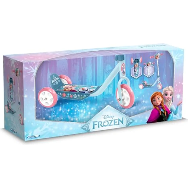 Stamp Scooter 3-Räder Frozen 2, Blau - Besserer Halt durch 3-Rad-System, höhenverstellbare Griffe, rutschfeste Fußstütze, ideal für Mädchen – Bild 4