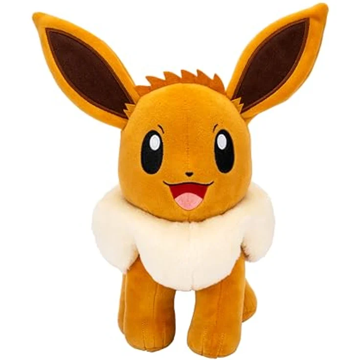 Jazwares Pokémon Plüschtier Eevee, 30 cm, weich und authentisch, offiziell lizenziert – Bild 4