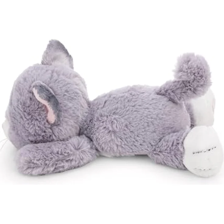 NICI Kuscheltier Katze liegend grau, 20 cm flauschiges Plüschtier aus recyceltem Material – Bild 3