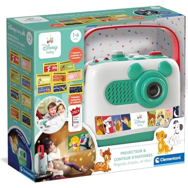 Clementoni Disney Baby Projektor & Geschichtenerzähler, mit 4 Märchenbüchern und integriertem Lautsprecher, farbige Disney-Bilder projektiert, Art.-Nr. 52763 – Bild 2