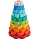 Fisher-Price® Ring-Stapelspielzeug aus Holz, FSC-zertifizierte, bunten Ringe, Bogenform