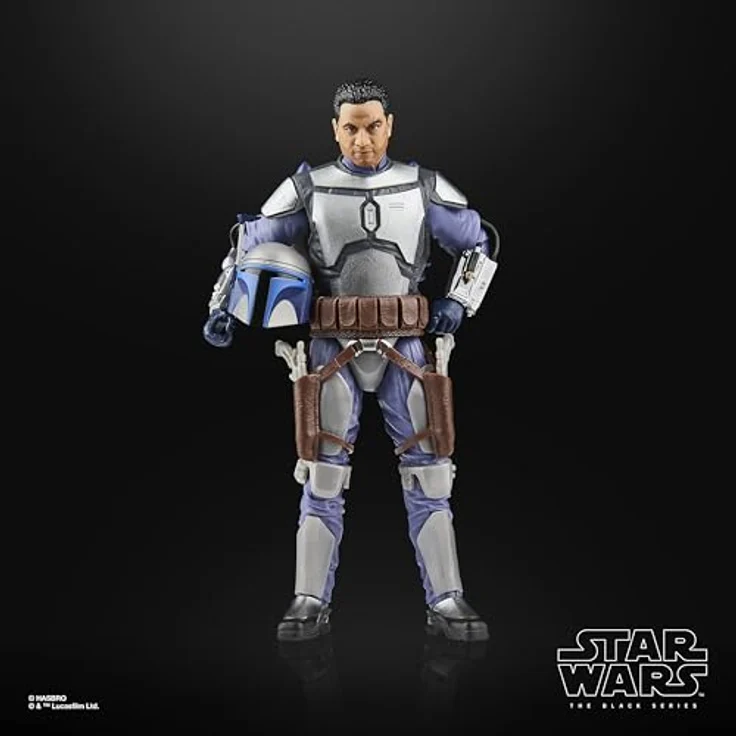 Star Wars The Black Series Jango Fett, Premium Action-Figur (15 cm) mit Helm, Jetpack und Blastern, Angriff der Klonkrieger – Bild 3