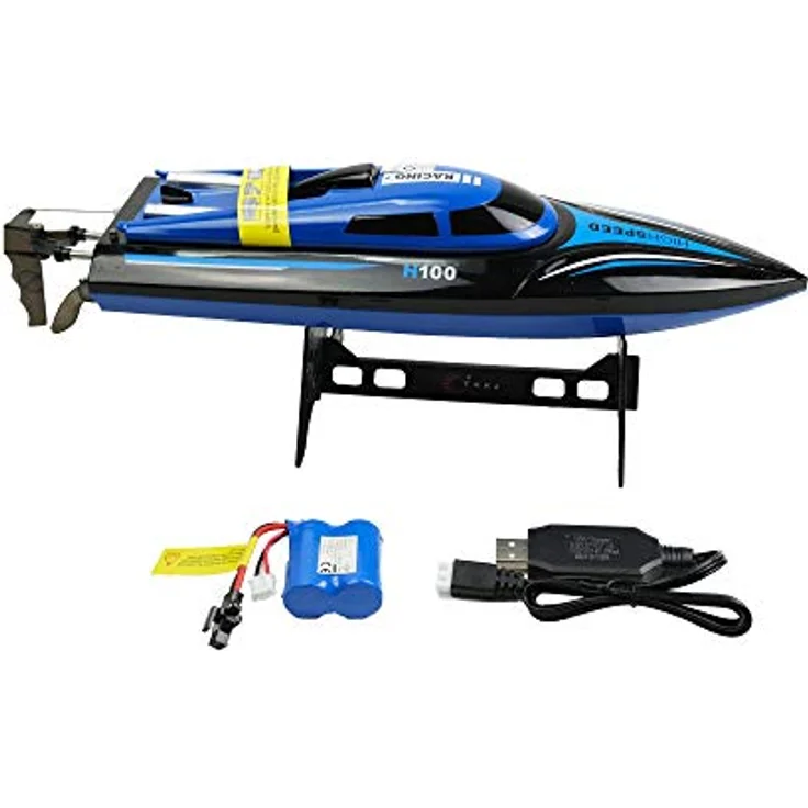 efaso H100 RC Boot ferngesteuertes Rennboot Racing Boot 2,4 GHz für Seen und Pools High Speed 25km/h schnell Bootsspielzeug – Bild 5