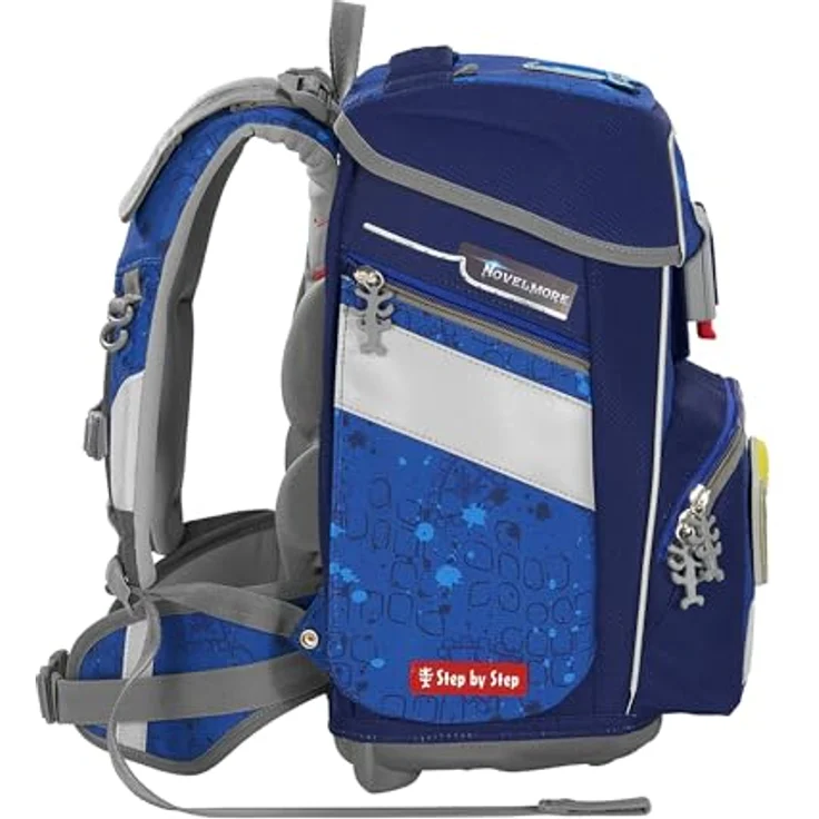 Step by Step Schulranzen-Set Space Playmobil „Novelmore Arwynn“ 5-teilig, 20L, blau, ergonomisch, höhenverstellbar mit Hüftgurt, für Grundschule ab 1. Klasse, Novelmore-Design – Bild 4